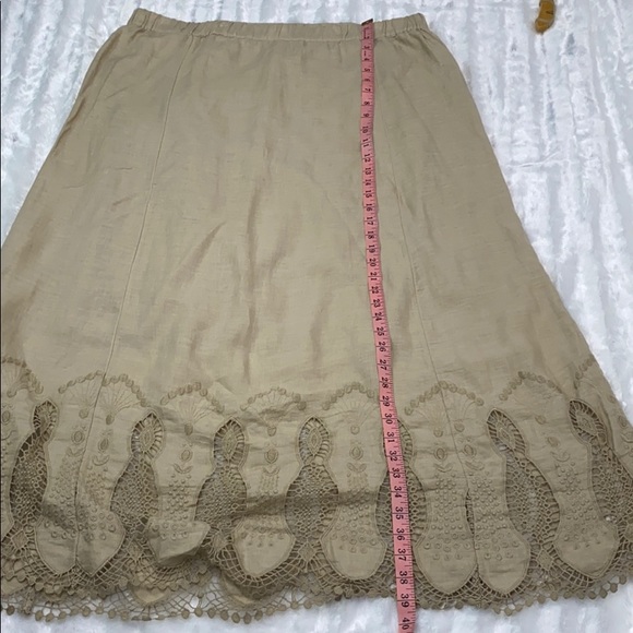 NWT CHICO'S long skirt size 3 beige - Picture 8 of 8